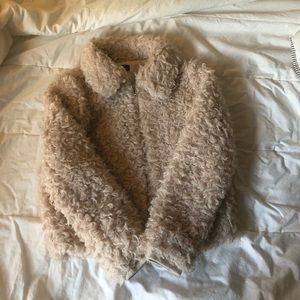 Topshop Teddy Bear Cropped Jacket